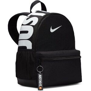 Nike Black Backpack with Iconic Swoosh and Just Do It Strap